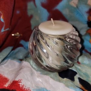 FREE🕯 INCLUDED! Vintage Glass Candleholder